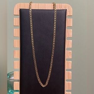 Cuban Chain Necklace 18” 18k Gold Filled Stainless Steel